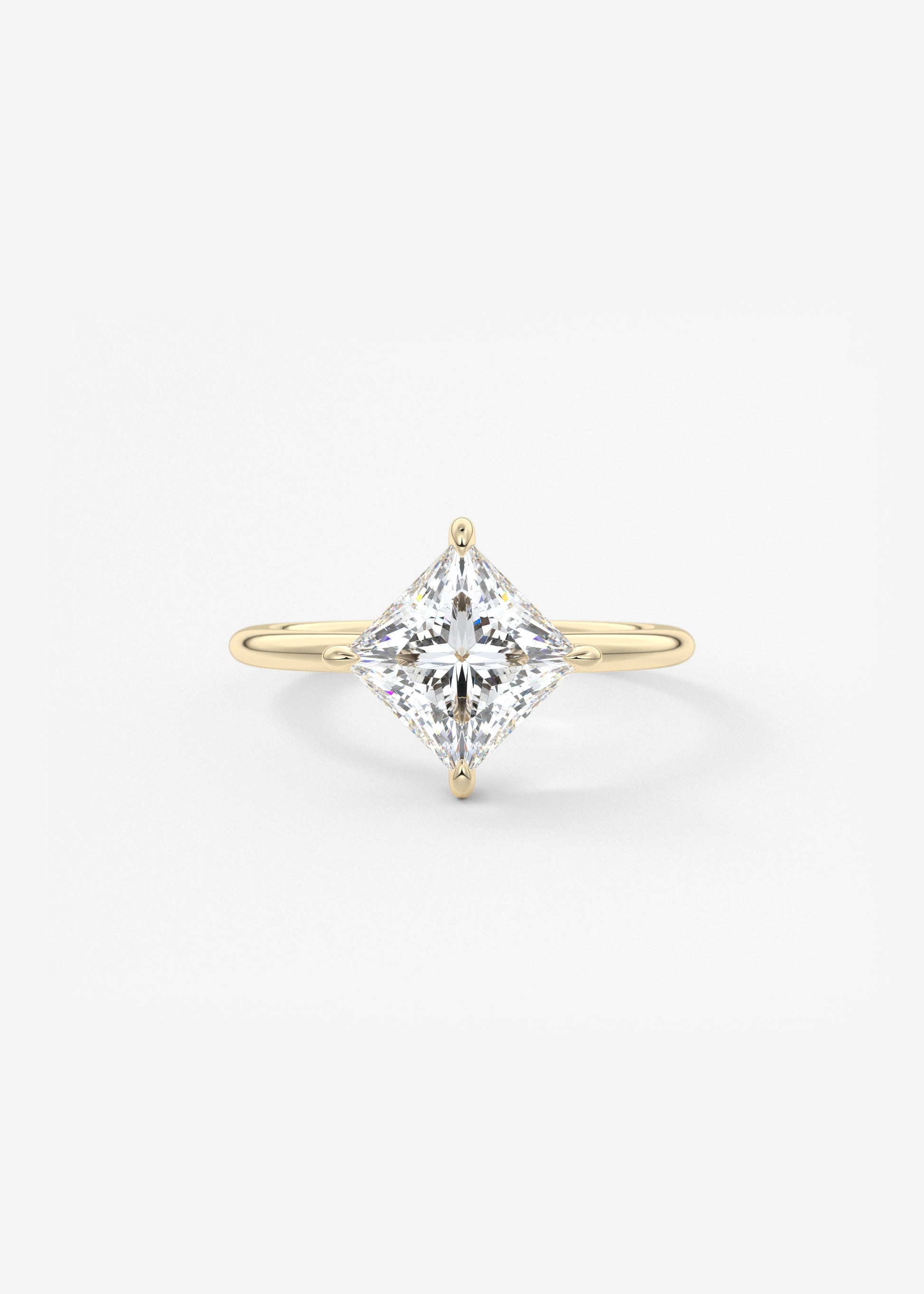 Oval Solitaire With Raised Basket Gallery Lab Grown Diamond Engagement Ring