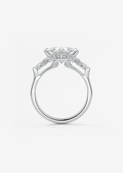 Oval Solitaire With Raised Basket Gallery Lab Grown Diamond Engagement Ring