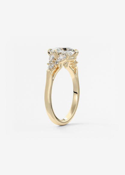Oval Solitaire With Raised Basket Gallery Lab Grown Diamond Engagement Ring