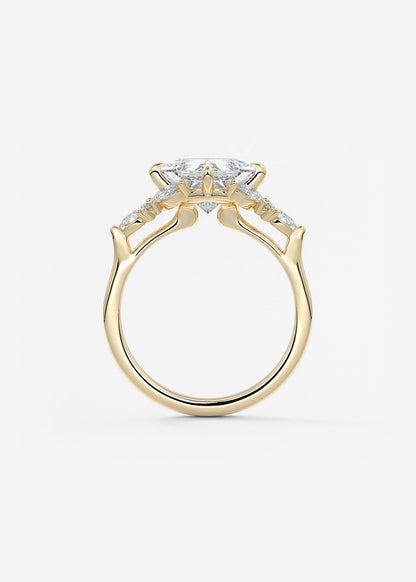 Oval Solitaire With Raised Basket Gallery Lab Grown Diamond Engagement Ring