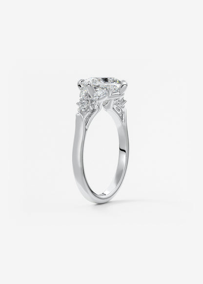 Oval Solitaire With Raised Basket Gallery Lab Grown Diamond Engagement Ring