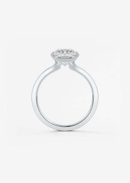 Oval Solitaire With Raised Basket Gallery Lab Grown Diamond Engagement Ring