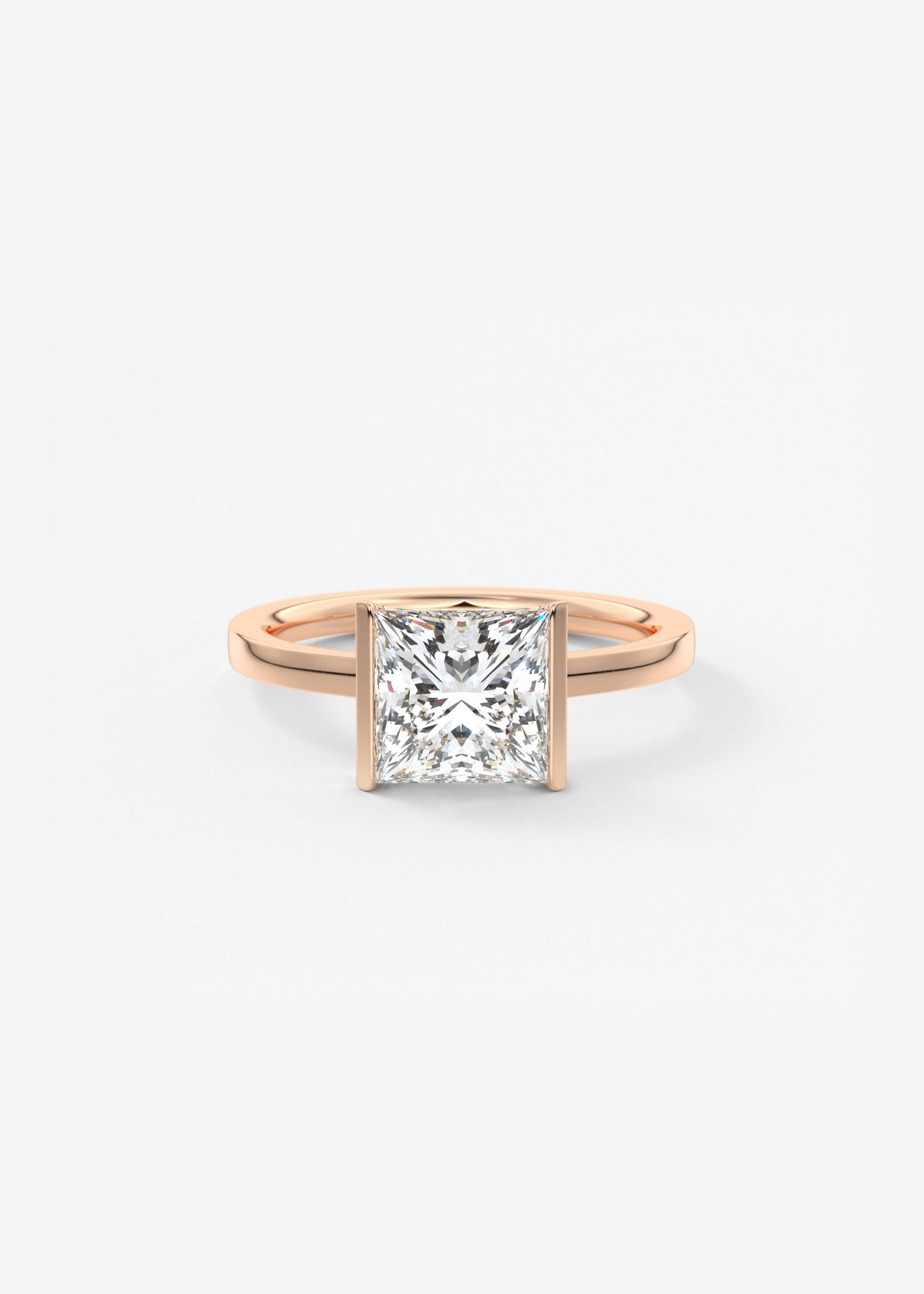 Oval Solitaire With Raised Basket Gallery Lab Grown Diamond Engagement Ring