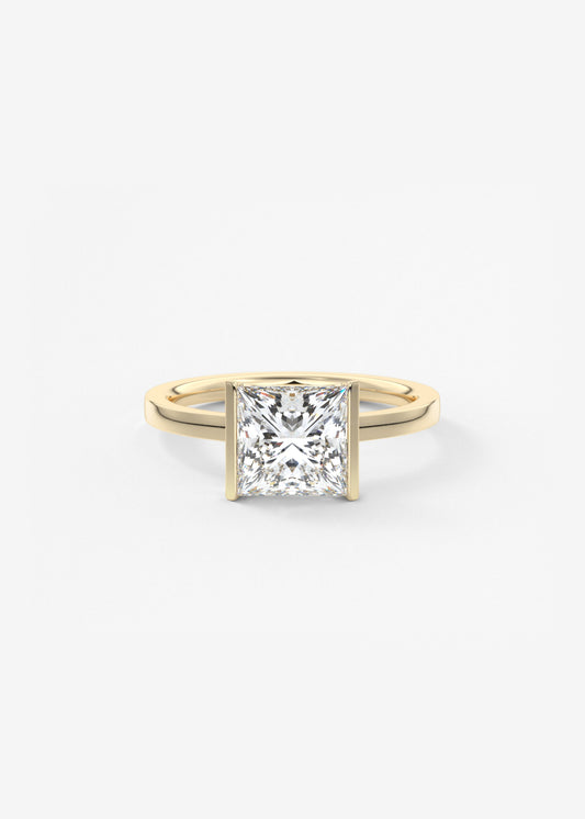 Oval Solitaire With Raised Basket Gallery Lab Grown Diamond Engagement Ring