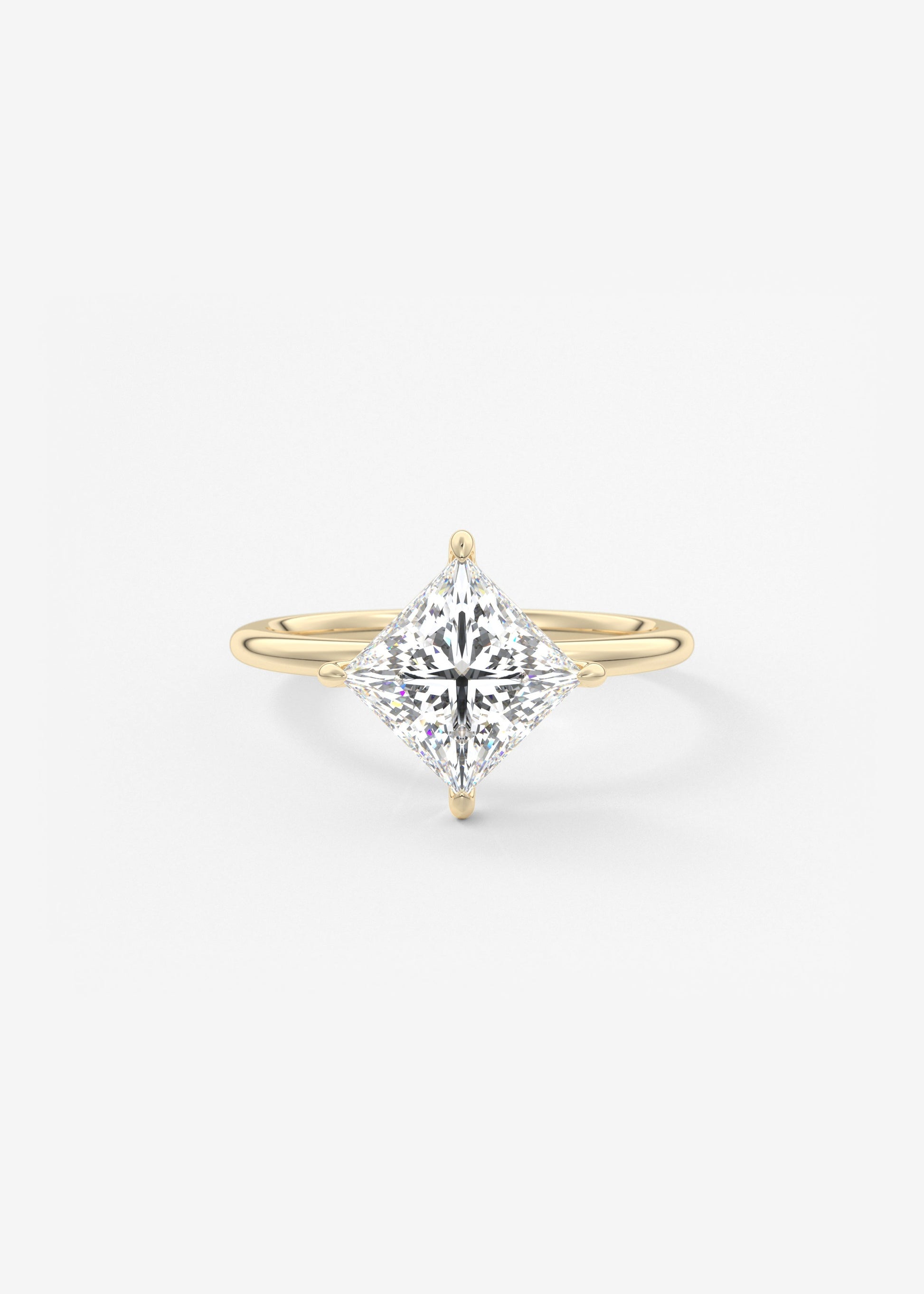 Oval Solitaire With Raised Basket Gallery Lab Grown Diamond Engagement Ring