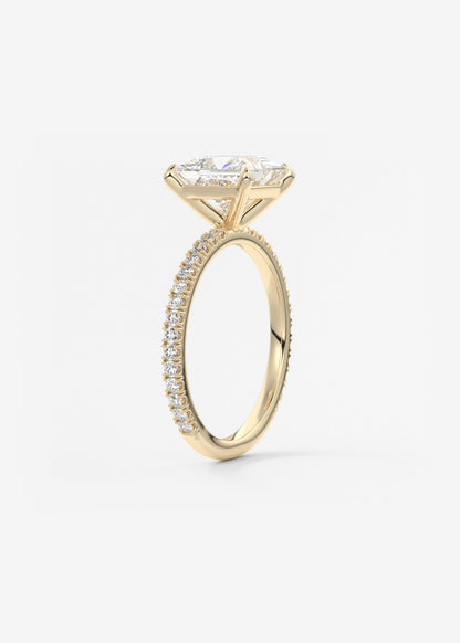 Oval Solitaire With Raised Basket Gallery Lab Grown Diamond Engagement Ring