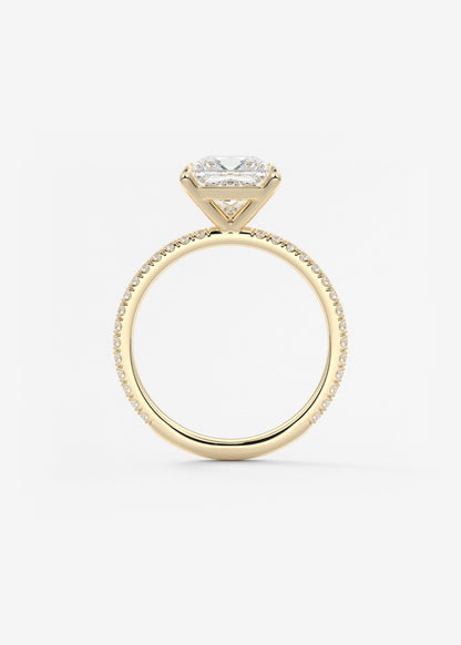 Oval Solitaire With Raised Basket Gallery Lab Grown Diamond Engagement Ring