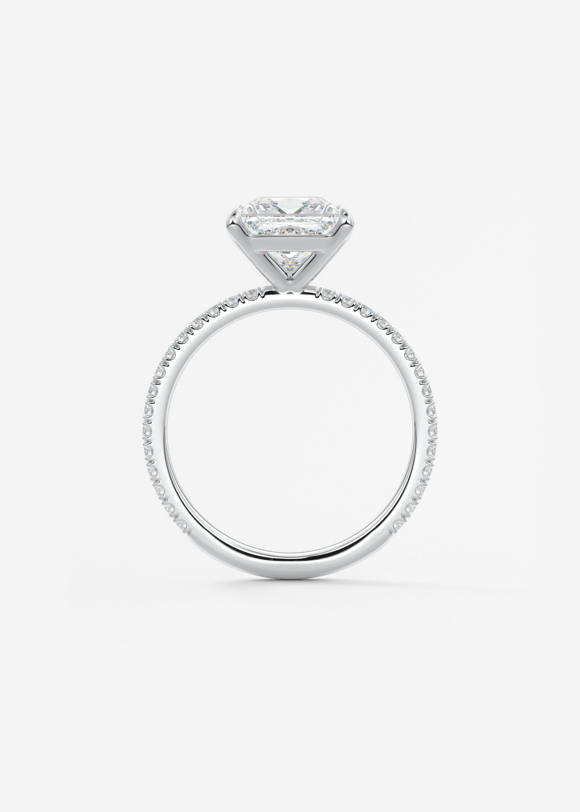 Oval Solitaire With Raised Basket Gallery Lab Grown Diamond Engagement Ring