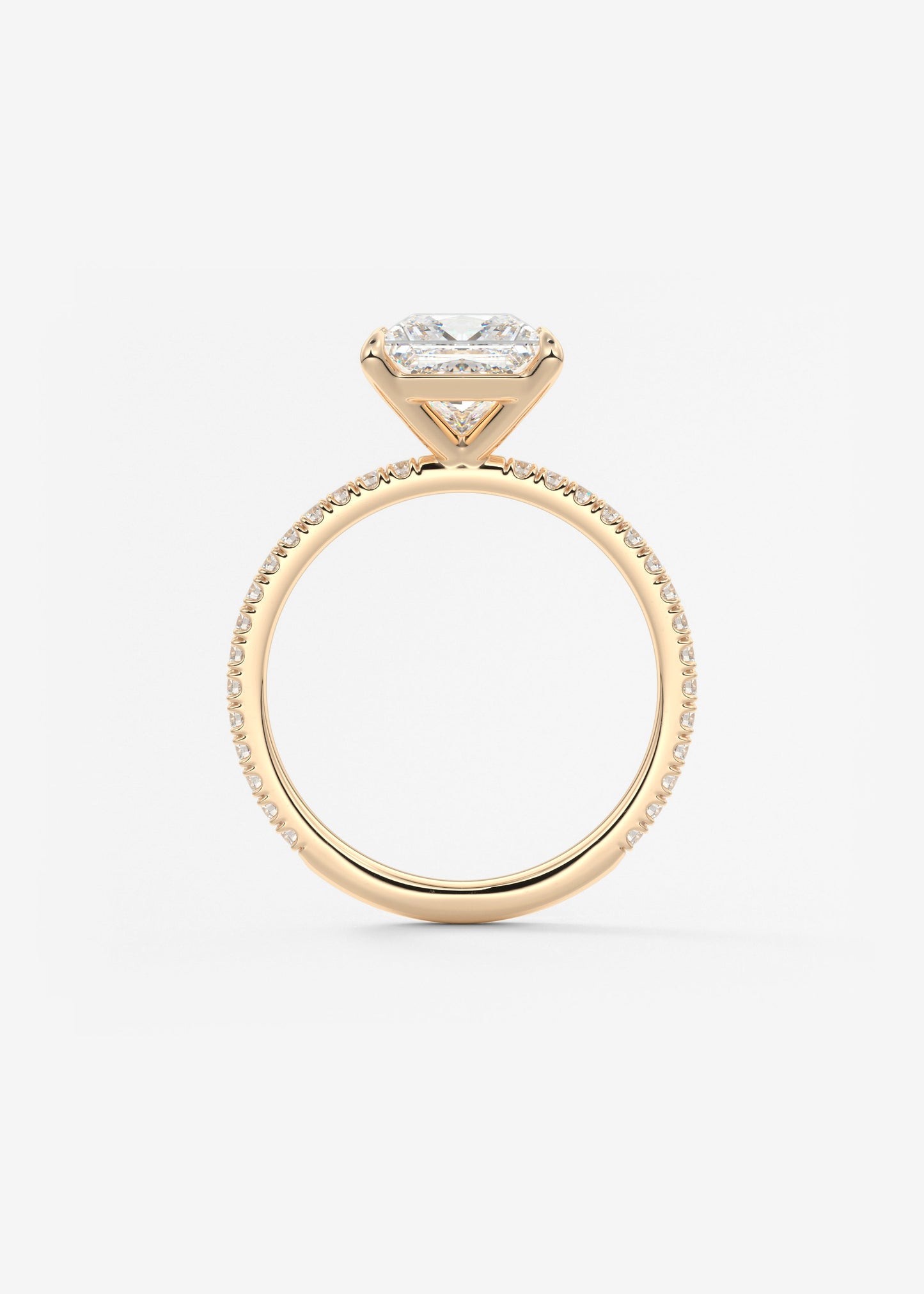 Oval Solitaire With Raised Basket Gallery Lab Grown Diamond Engagement Ring