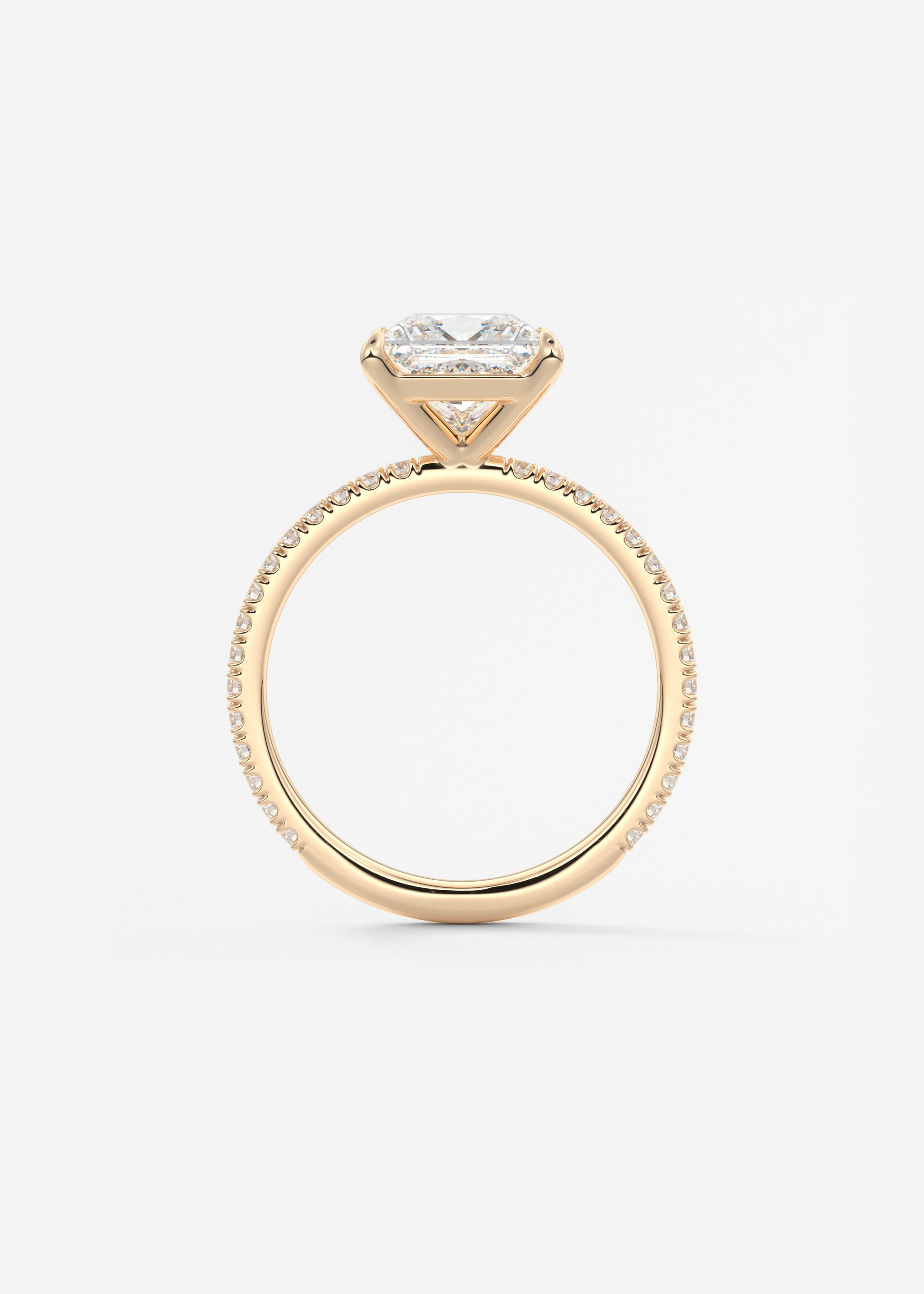 Oval Solitaire With Raised Basket Gallery Lab Grown Diamond Engagement Ring