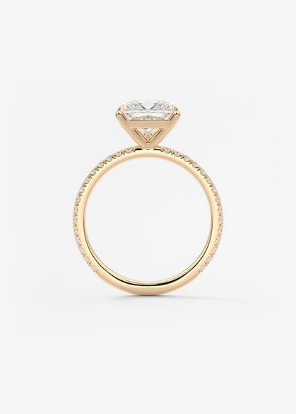 Oval Solitaire With Raised Basket Gallery Lab Grown Diamond Engagement Ring
