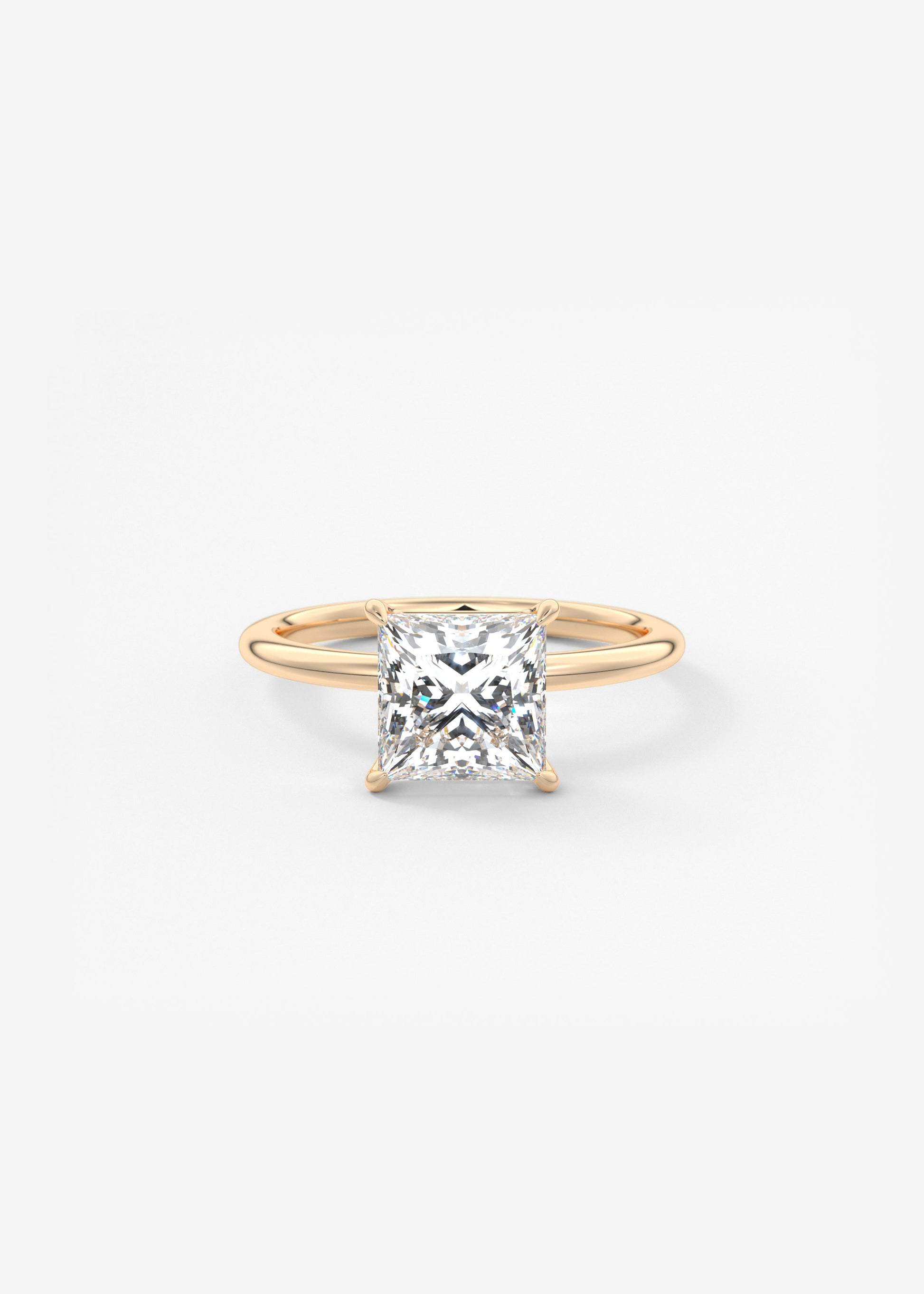 Oval Solitaire With Raised Basket Gallery Lab Grown Diamond Engagement Ring