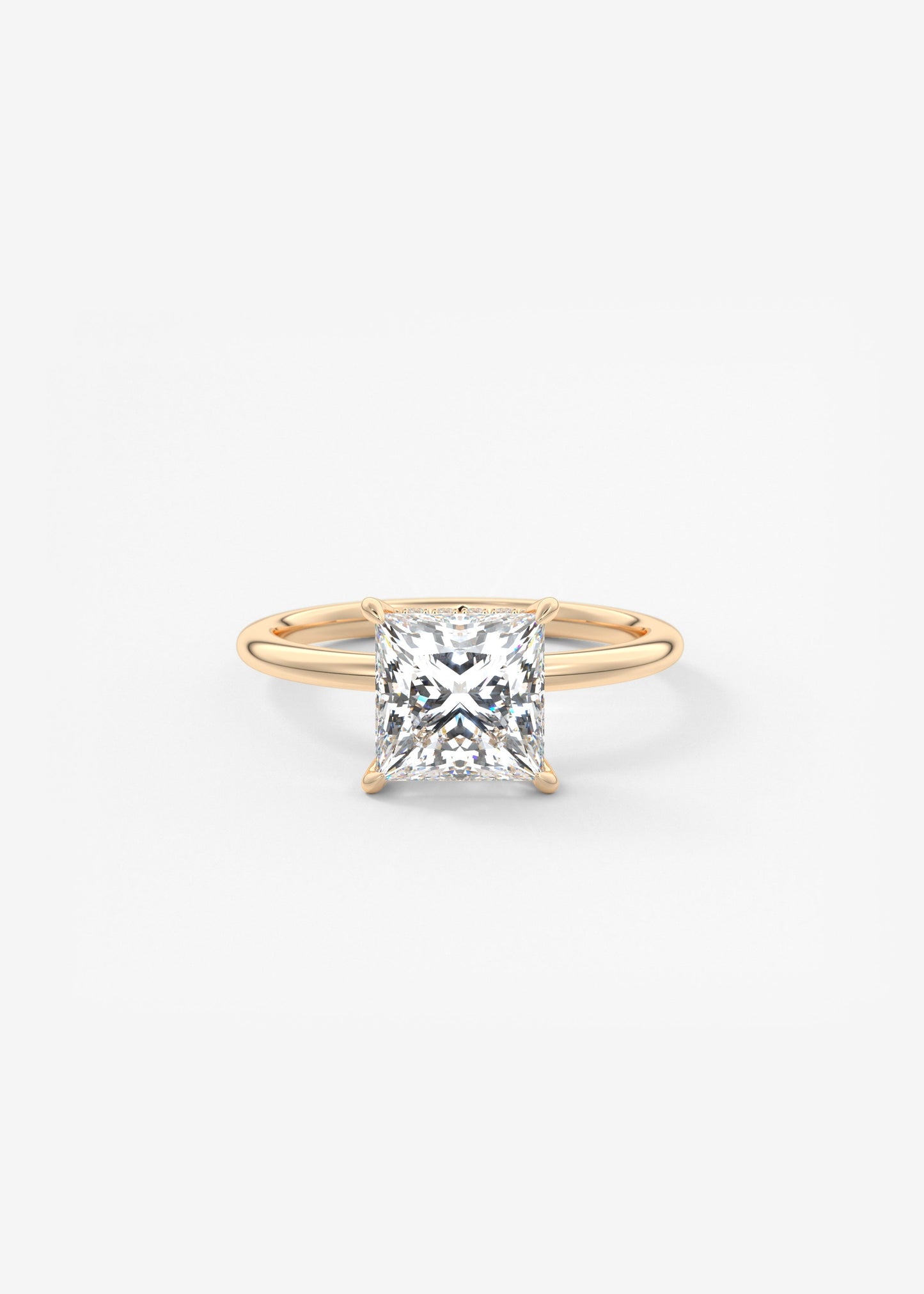 Oval Solitaire With Raised Basket Gallery Lab Grown Diamond Engagement Ring
