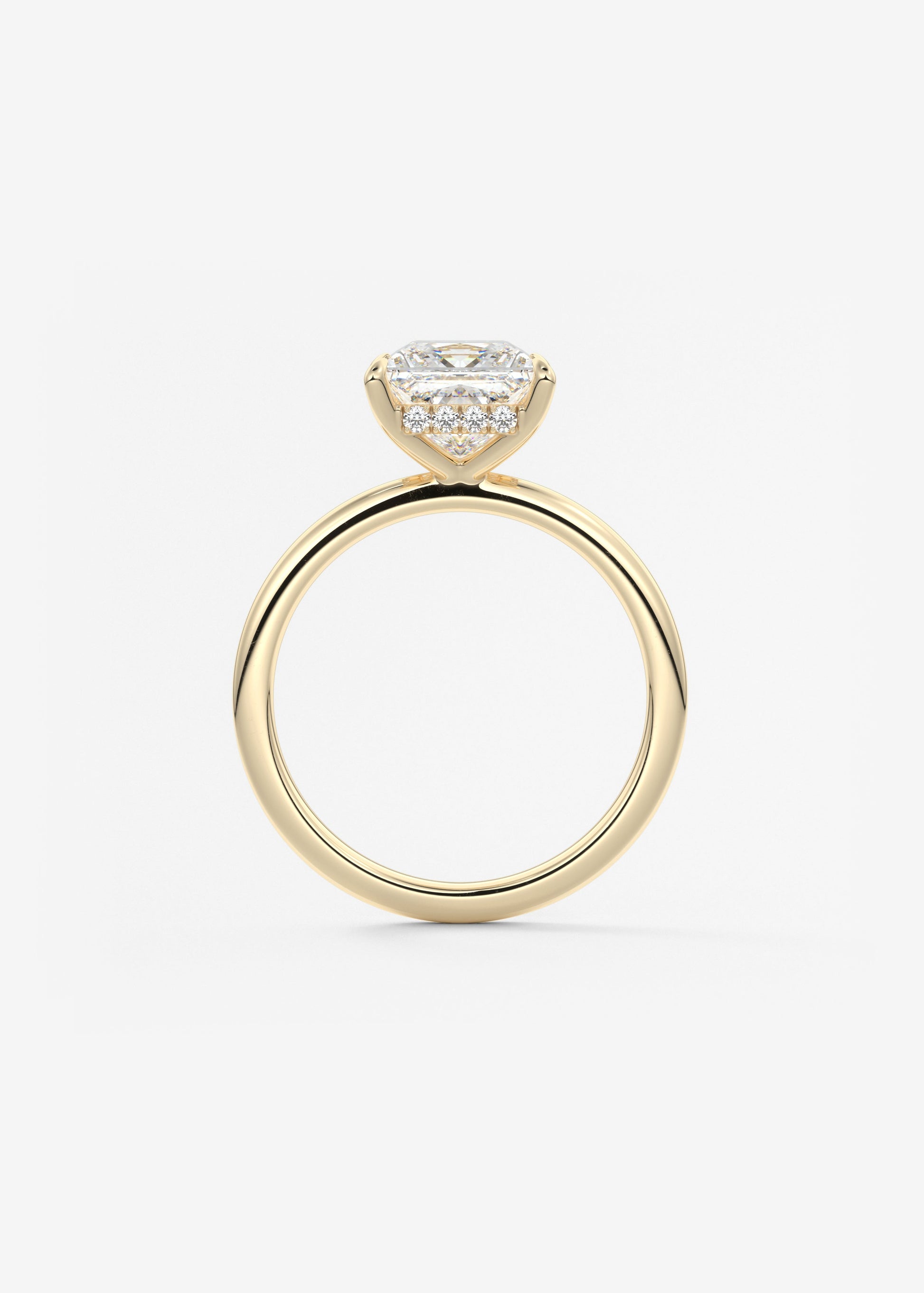 Oval Solitaire With Raised Basket Gallery Lab Grown Diamond Engagement Ring
