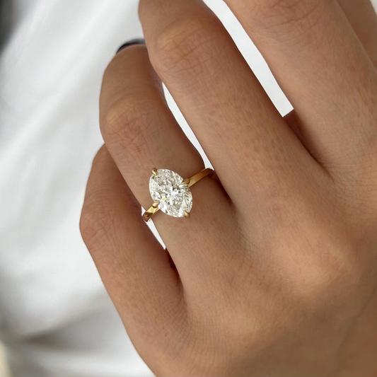 Round Halo, Pave & Split Shank Engagement Ring – 1.93 CT Lab Grown Diamond