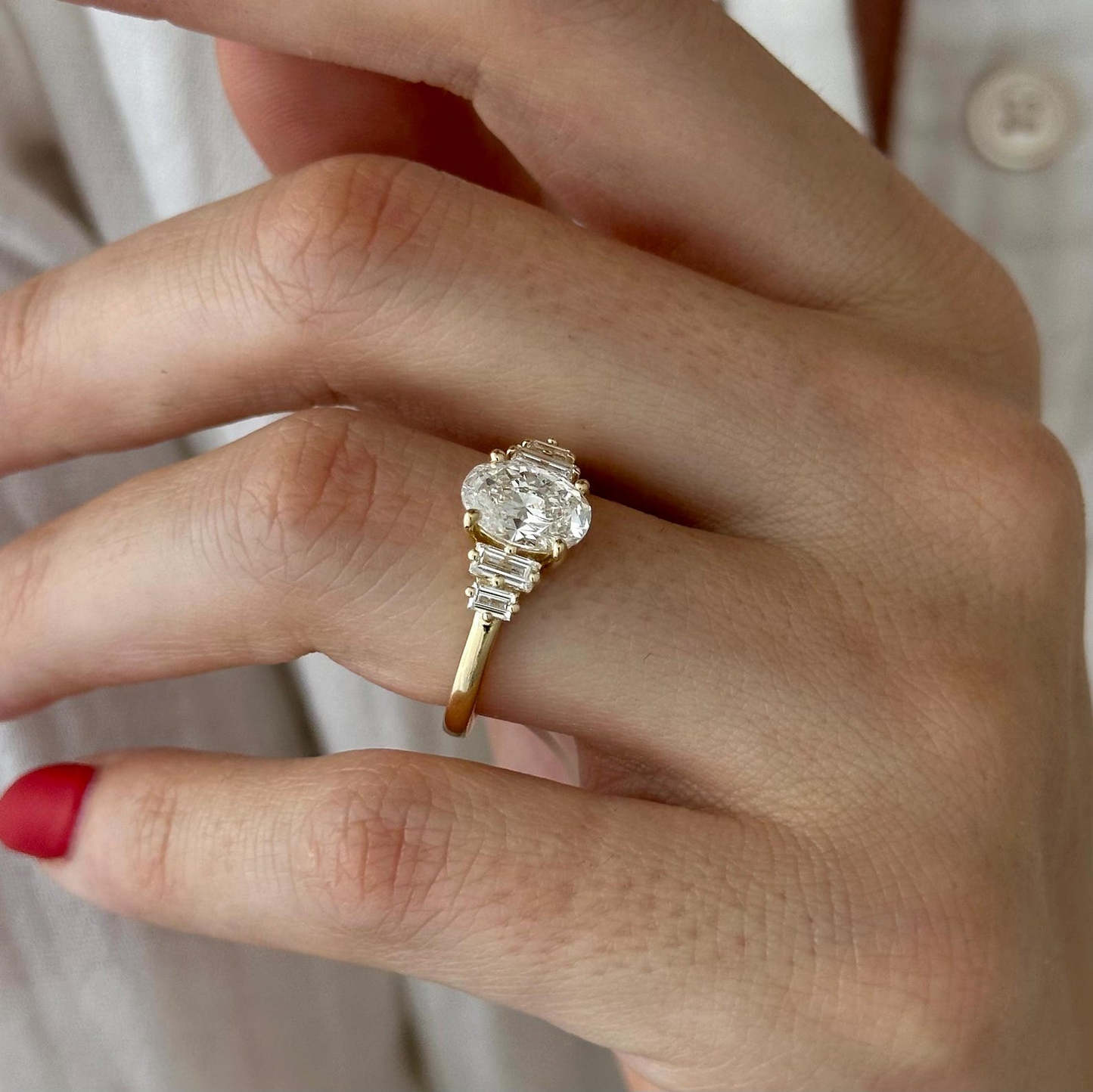 Round Halo, Pave & Split Shank Engagement Ring – 1.93 CT Lab Grown Diamond