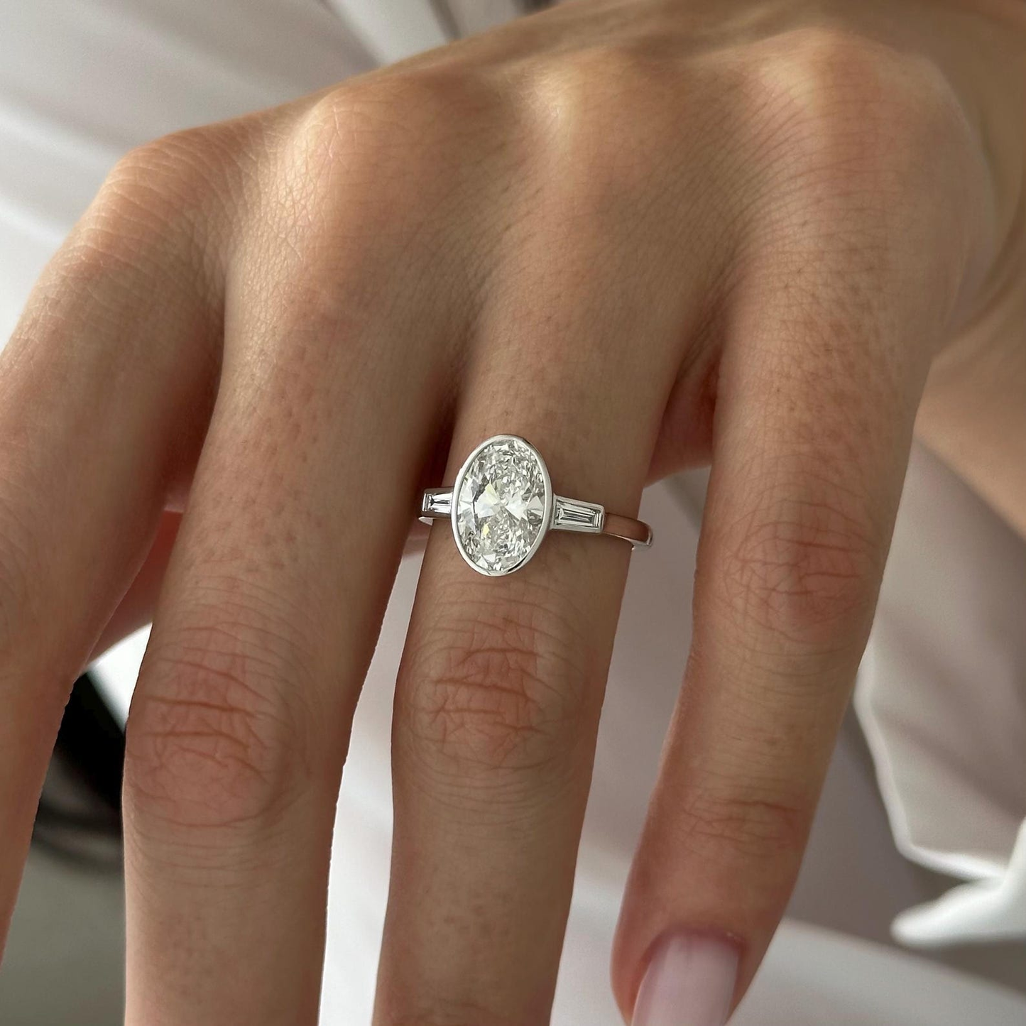 Round Halo, Pave & Split Shank Engagement Ring – 1.93 CT Lab Grown Diamond