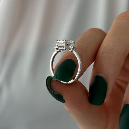 Round Halo, Pave & Split Shank Engagement Ring – 1.93 CT Lab Grown Diamond