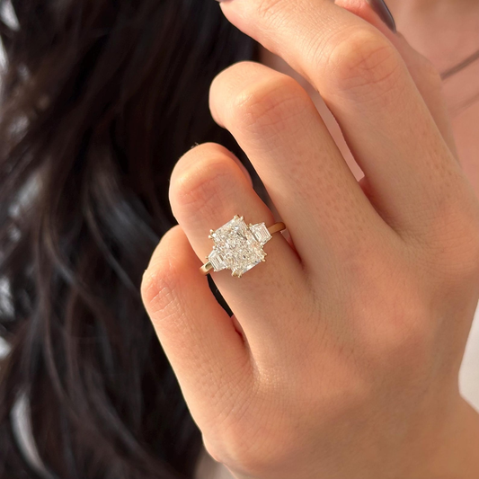 Round Halo, Pave & Split Shank Engagement Ring – 1.93 CT Lab Grown Diamond