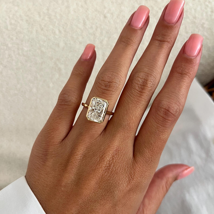 Round Halo, Pave & Split Shank Engagement Ring – 1.93 CT Lab Grown Diamond