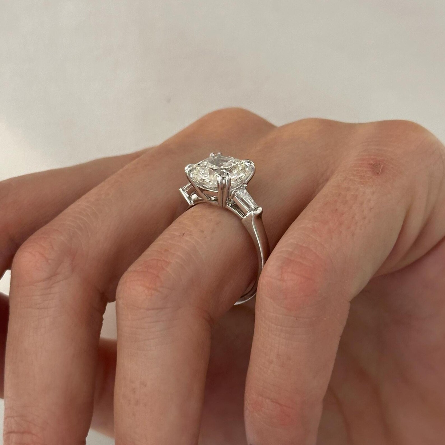 Round Halo, Pave & Split Shank Engagement Ring – 1.93 CT Lab Grown Diamond