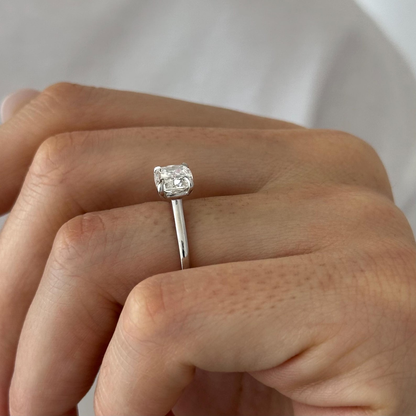 Round Halo, Pave & Split Shank Engagement Ring – 1.93 CT Lab Grown Diamond