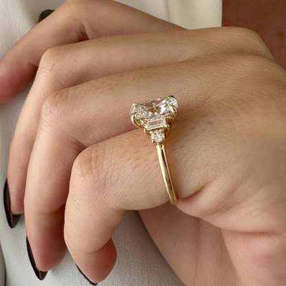 Round Halo, Pave & Split Shank Engagement Ring – 1.93 CT Lab Grown Diamond