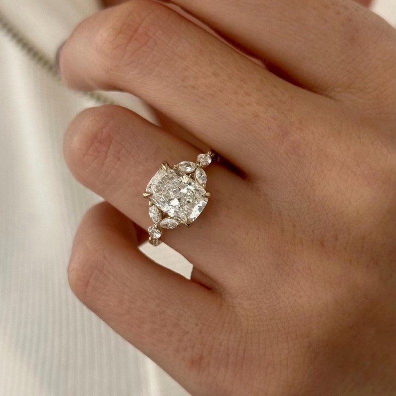 Round Halo, Pave & Split Shank Engagement Ring – 1.93 CT Lab Grown Diamond