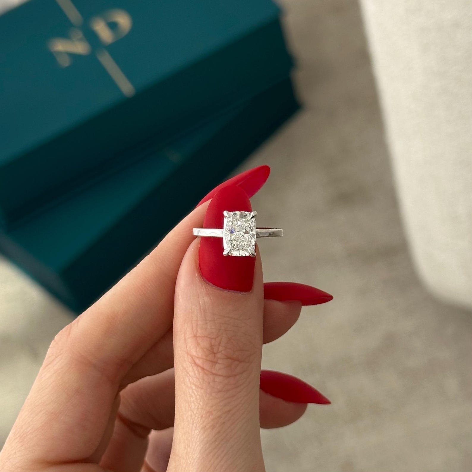 Round Halo, Pave & Split Shank Engagement Ring – 1.93 CT Lab Grown Diamond
