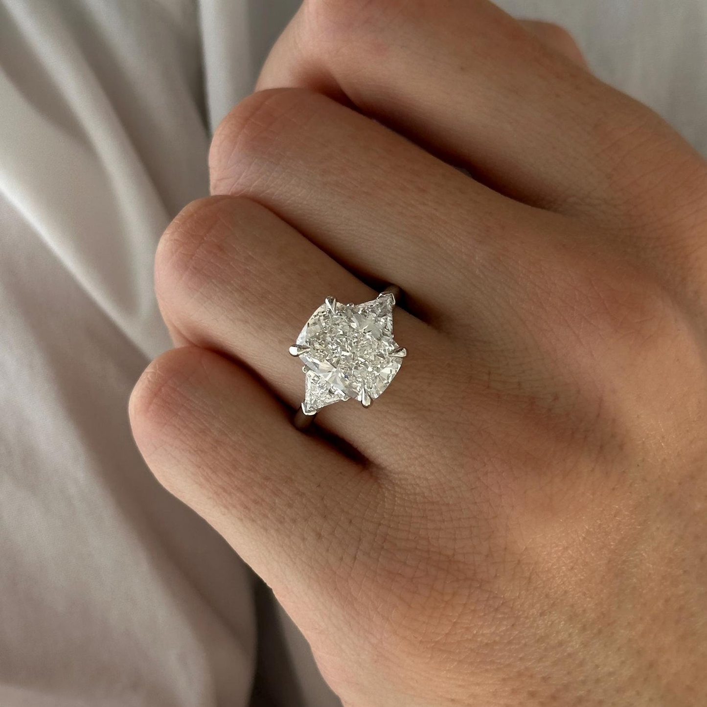 Round Halo, Pave & Split Shank Engagement Ring – 1.93 CT Lab Grown Diamond