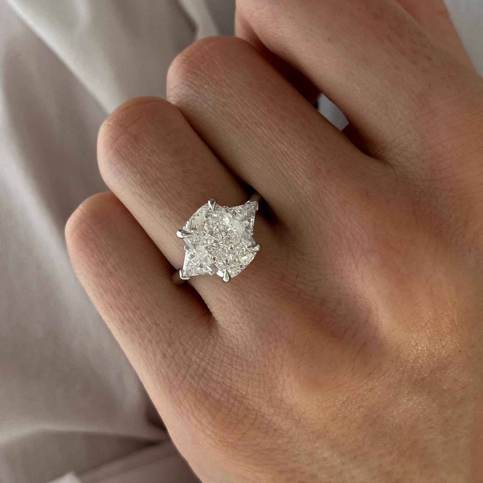 Round Halo, Pave & Split Shank Engagement Ring – 1.93 CT Lab Grown Diamond