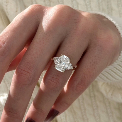 Round Halo, Pave & Split Shank Engagement Ring – 1.93 CT Lab Grown Diamond