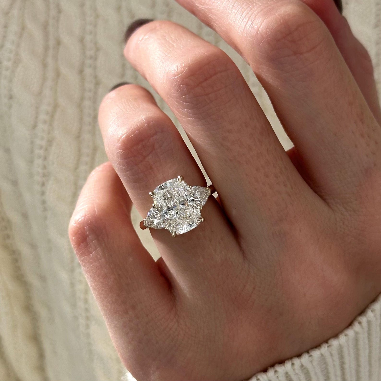 Round Halo, Pave & Split Shank Engagement Ring – 1.93 CT Lab Grown Diamond