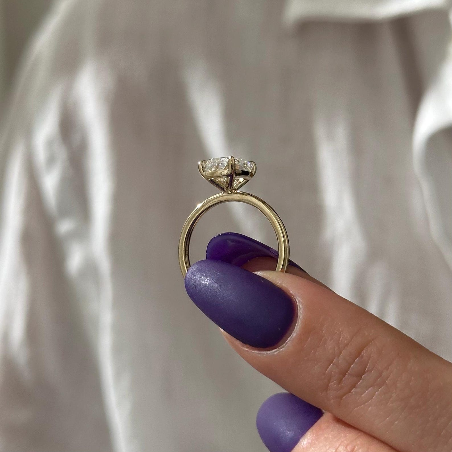 Round Halo, Pave & Split Shank Engagement Ring – 1.93 CT Lab Grown Diamond
