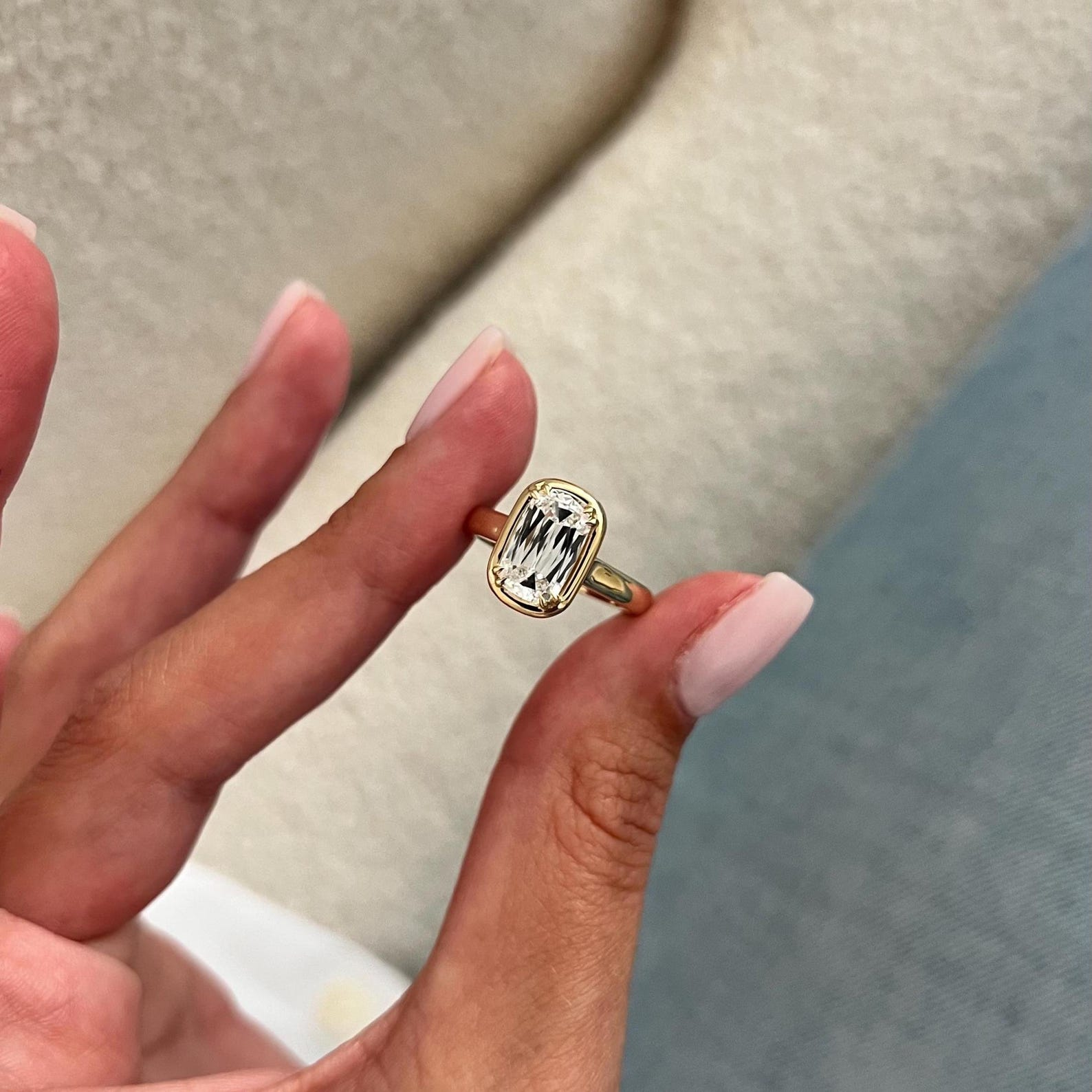 Round Halo, Pave & Split Shank Engagement Ring – 1.93 CT Lab Grown Diamond