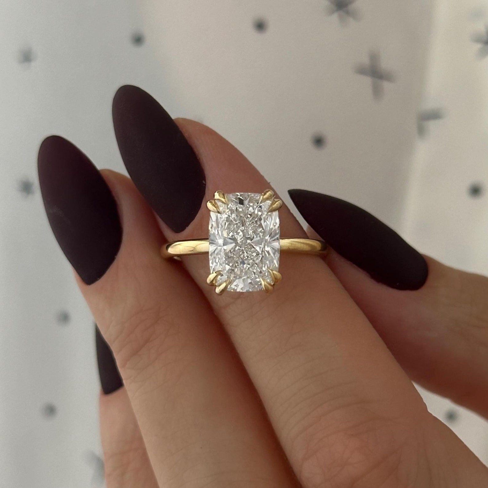 Round Halo, Pave & Split Shank Engagement Ring – 1.93 CT Lab Grown Diamond