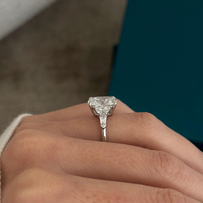 Round Halo, Pave & Split Shank Engagement Ring – 1.93 CT Lab Grown Diamond
