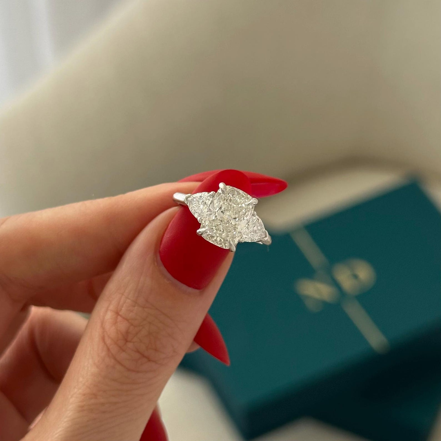 Round Halo, Pave & Split Shank Engagement Ring – 1.93 CT Lab Grown Diamond