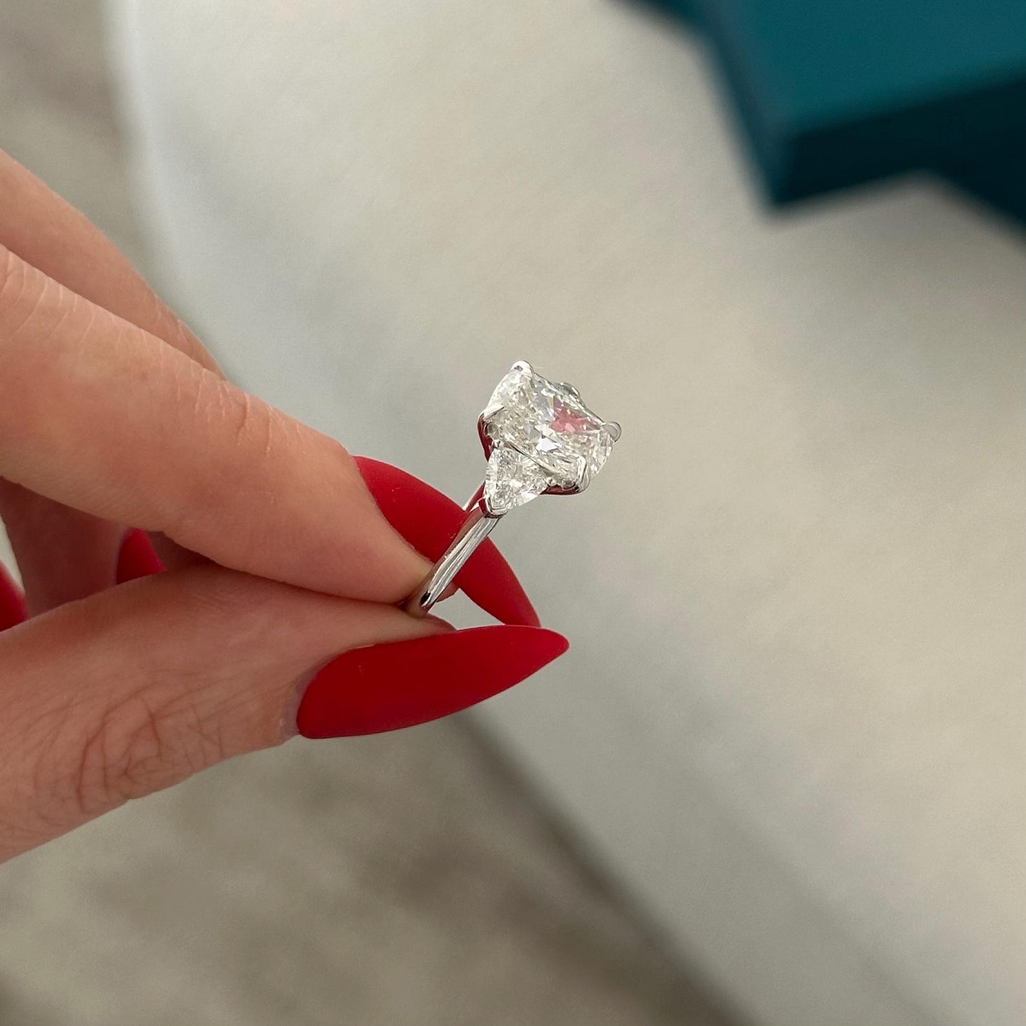 Round Halo, Pave & Split Shank Engagement Ring – 1.93 CT Lab Grown Diamond