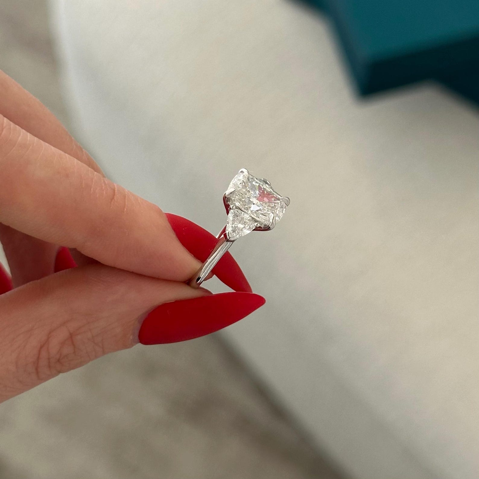 Round Halo, Pave & Split Shank Engagement Ring – 1.93 CT Lab Grown Diamond