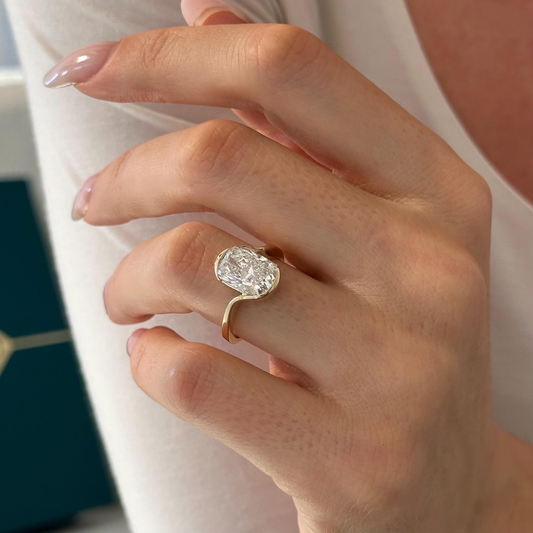 Round Halo, Pave & Split Shank Engagement Ring – 1.93 CT Lab Grown Diamond