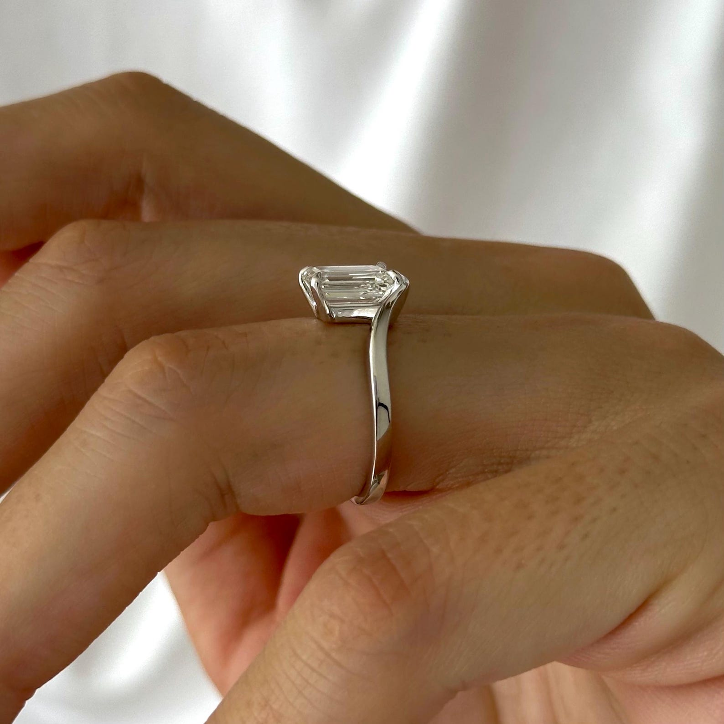 Round Halo, Pave & Split Shank Engagement Ring – 1.93 CT Lab Grown Diamond