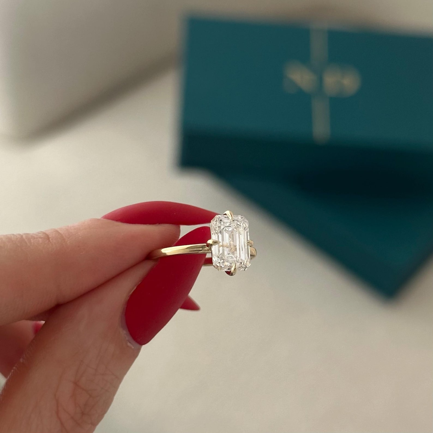 Round Halo, Pave & Split Shank Engagement Ring – 1.93 CT Lab Grown Diamond