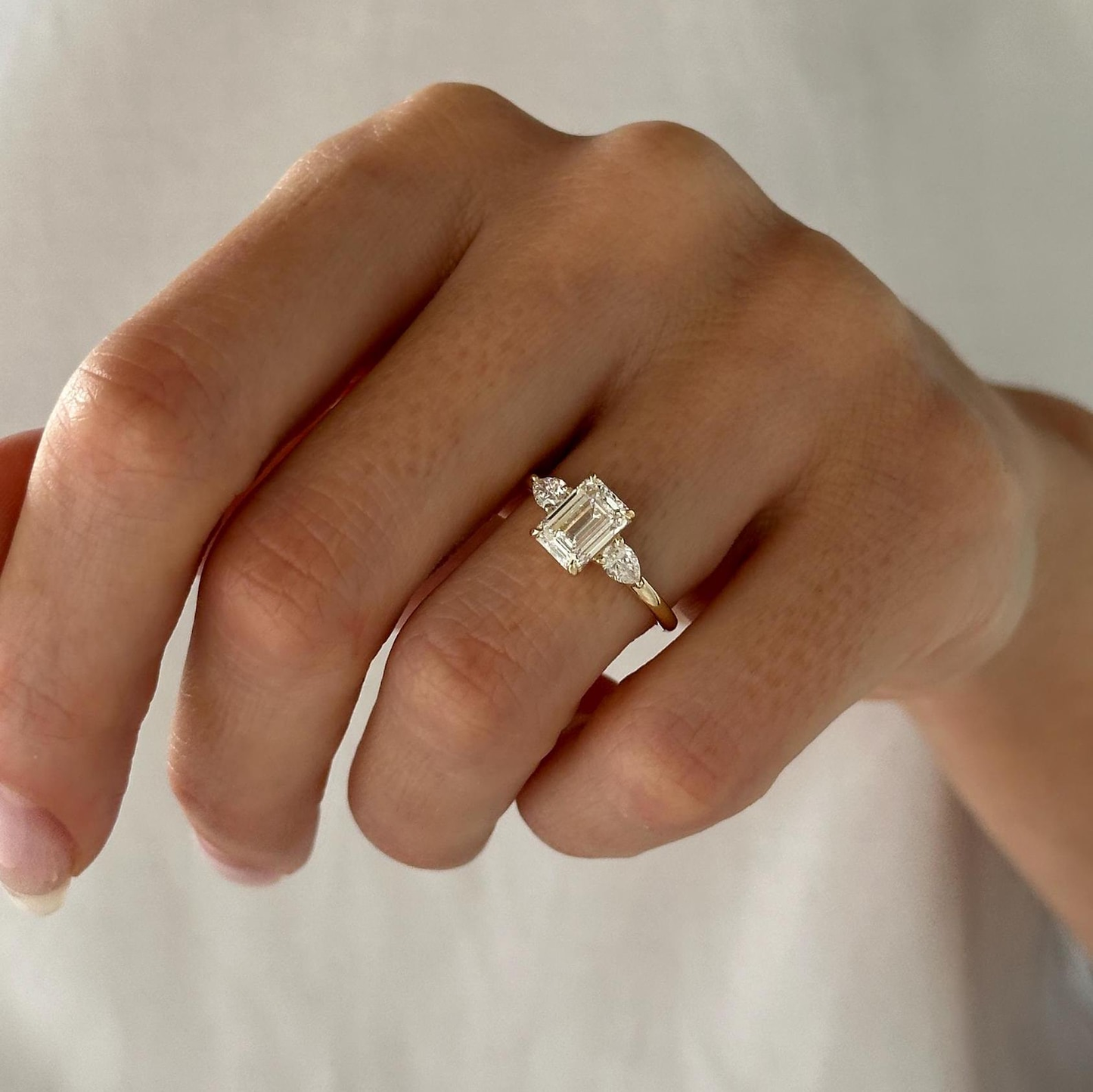 Round Halo, Pave & Split Shank Engagement Ring – 1.93 CT Lab Grown Diamond