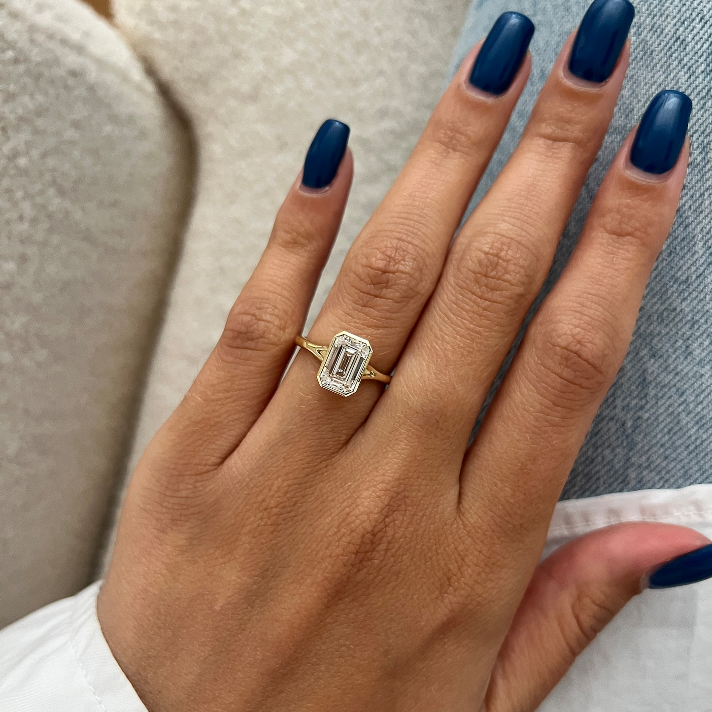 Round Halo, Pave & Split Shank Engagement Ring – 1.93 CT Lab Grown Diamond