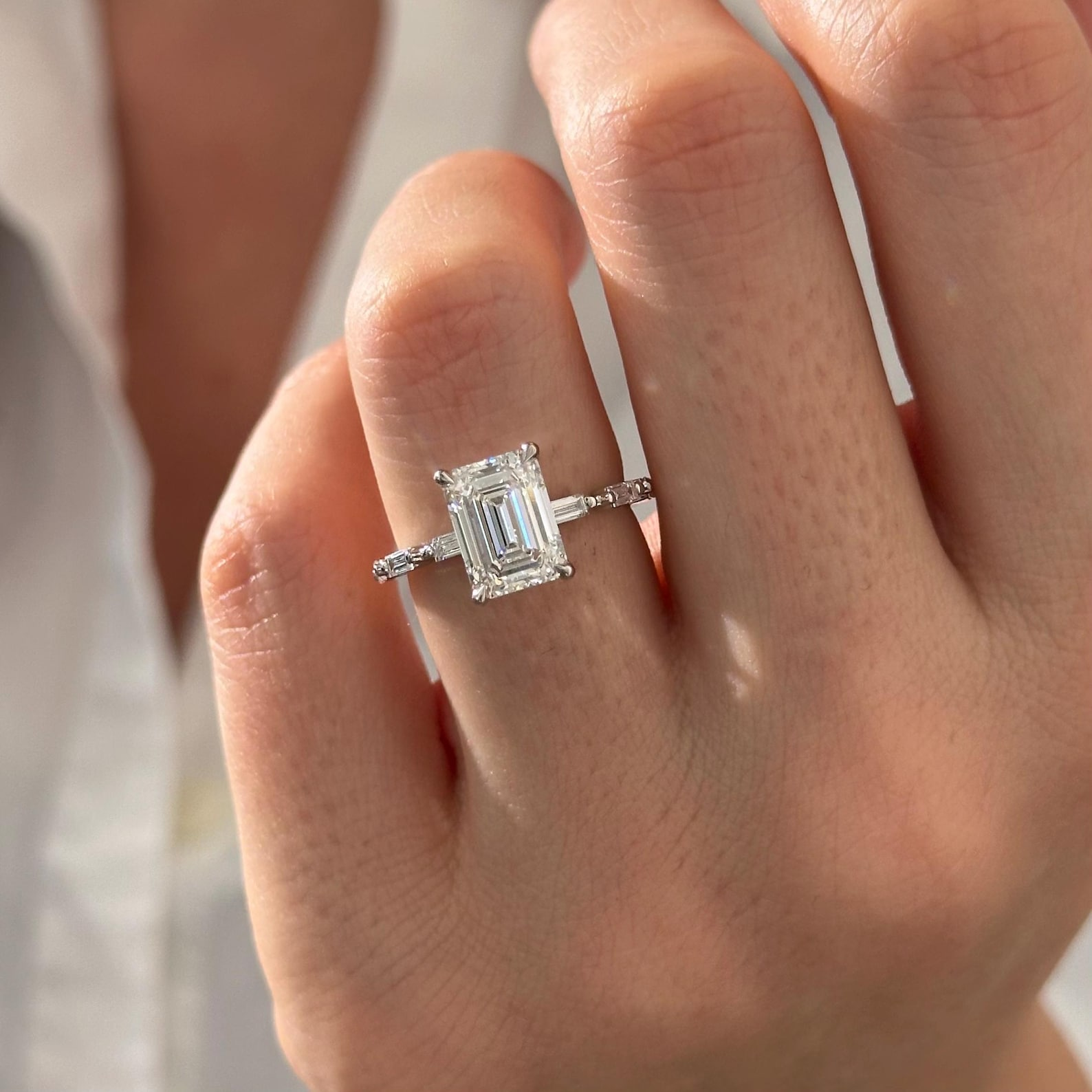 Round Halo, Pave & Split Shank Engagement Ring – 1.93 CT Lab Grown Diamond