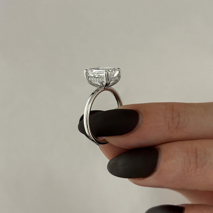 Round Halo, Pave & Split Shank Engagement Ring – 1.93 CT Lab Grown Diamond