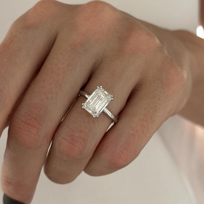 Round Halo, Pave & Split Shank Engagement Ring – 1.93 CT Lab Grown Diamond