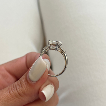 Round Halo, Pave & Split Shank Engagement Ring – 1.93 CT Lab Grown Diamond