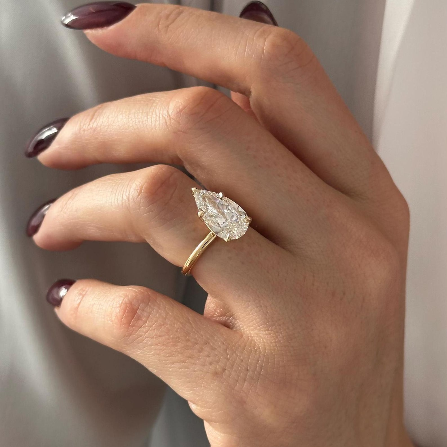 Round Halo, Pave & Split Shank Engagement Ring – 1.93 CT Lab Grown Diamond